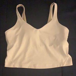 White Align Tank Lululemon Size 8